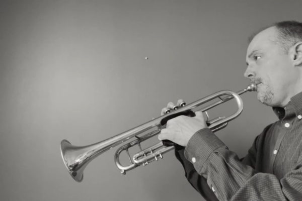 Ben Parke playing trumpet